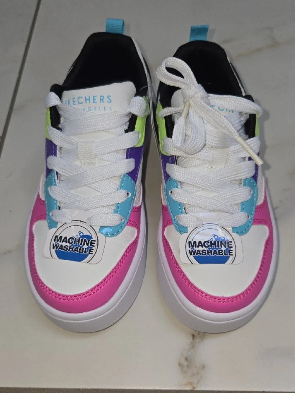 Skechers chunky white